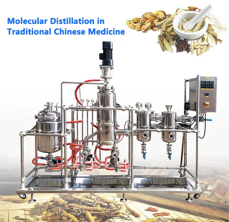 Molekulyar distillagichli vositalar